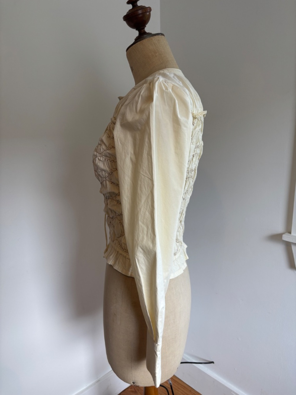 Damson Madder Cream Elliana Smocked Cardi Small NWOT - Picture 4 of 5